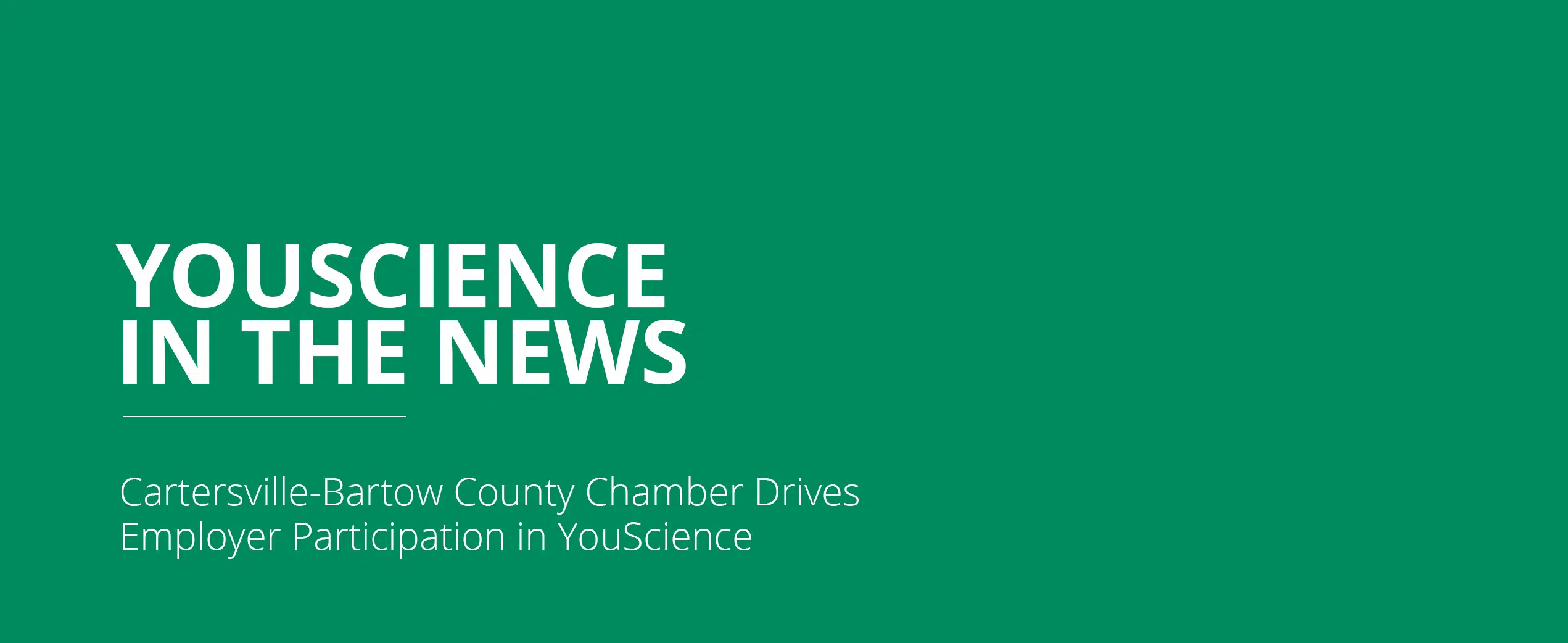 YouScience In the News: Cartersville-Bartow County Chamber Drives Employer Participation in YouScience