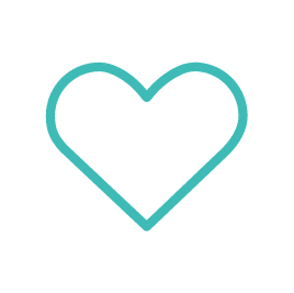 turquoise icon heart