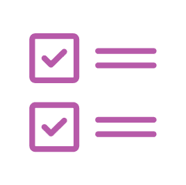 purple Icon Checklist