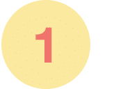 number 1 inside yellow circle