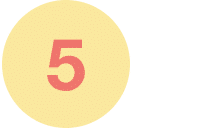 Number 5 inside yellow circle