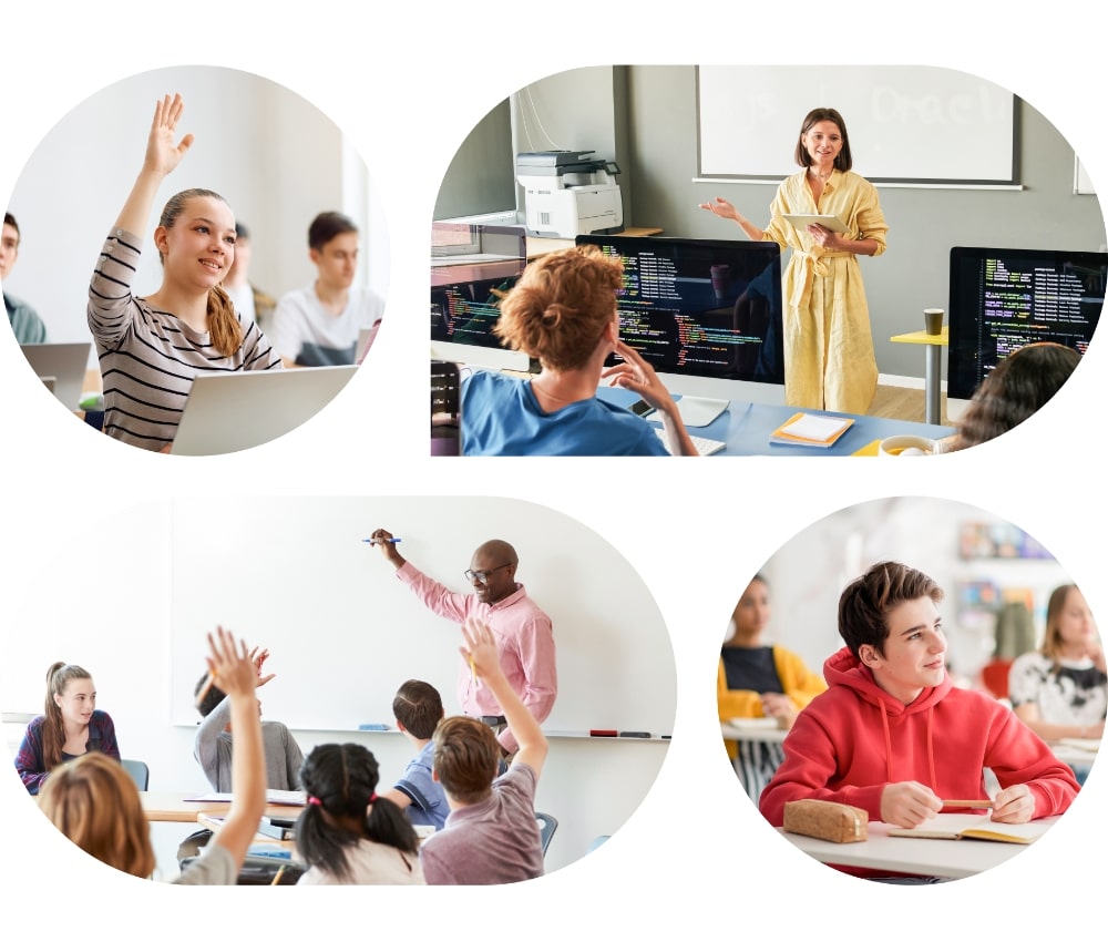 Students in class room