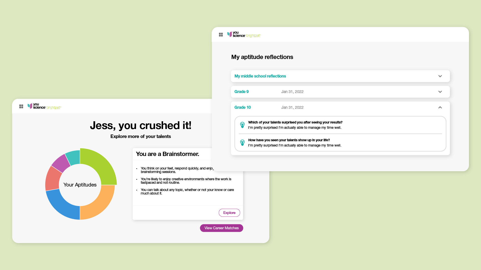 YS_Product_Screenshots_ALL_Aptitude reflections_1b Results