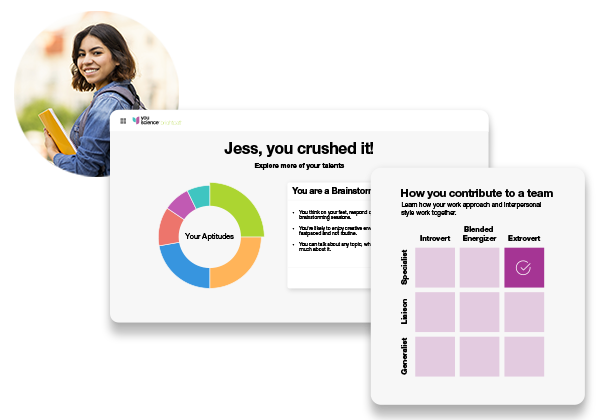 Students sitting at table